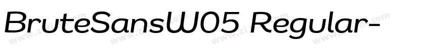 BruteSansW05 Regular字体转换